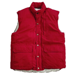 Orvis Red Goose Down Filled Fishing Guide Vest Jacket